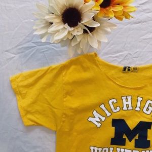 SOLD U of M Cropped Tee